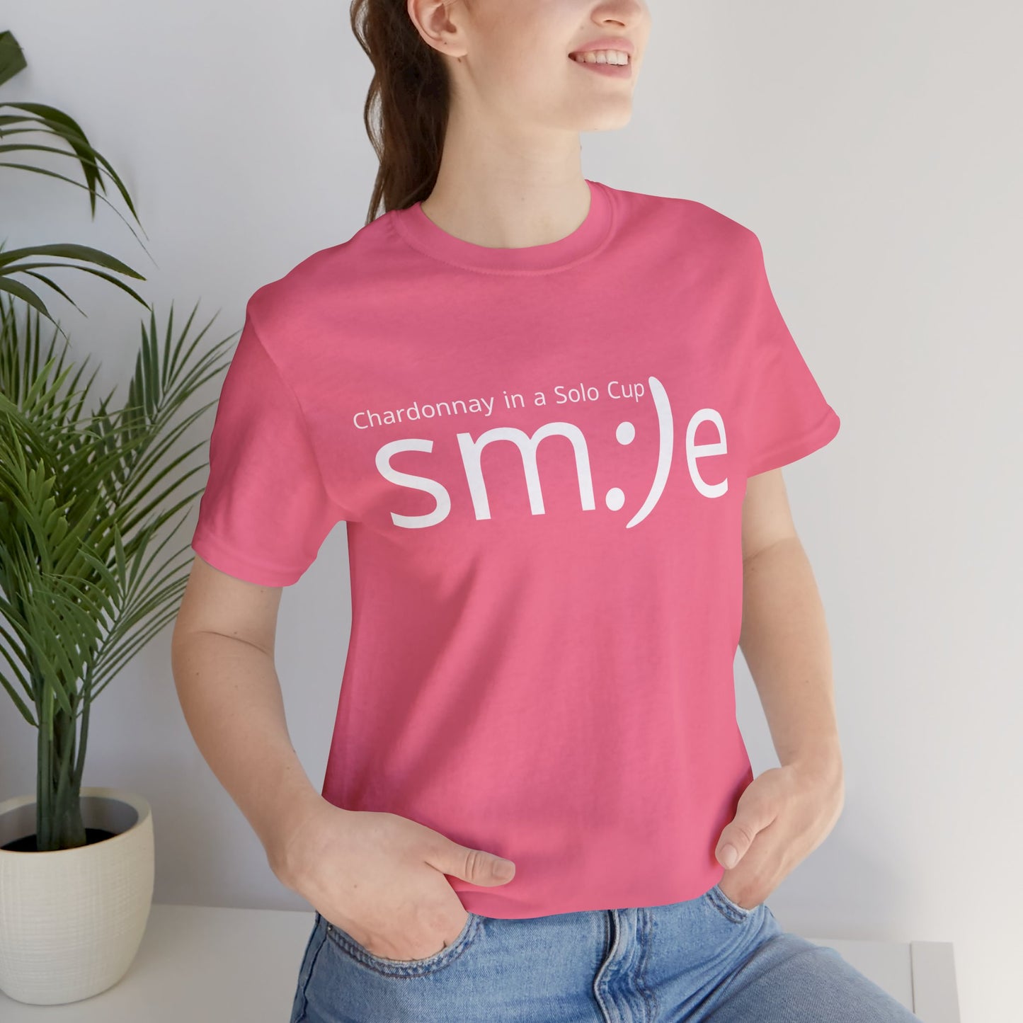 Chardonnay in a Solo Cup T-Shirt | Trendy Statement Tee | sm:)e Confidence Wear