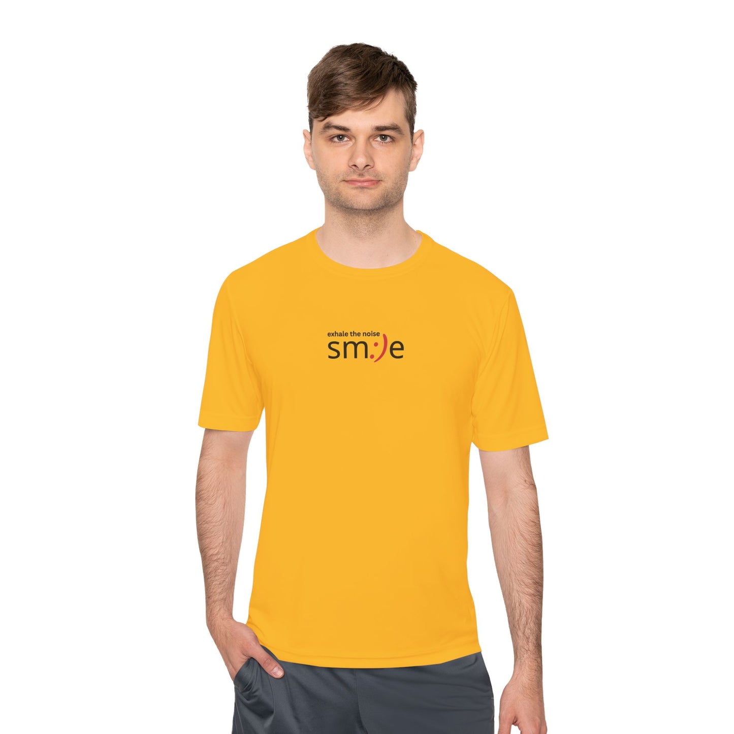 Smile Moisture-Wicking Tee — "Exhale the Noise" | Sport-Tek ST350