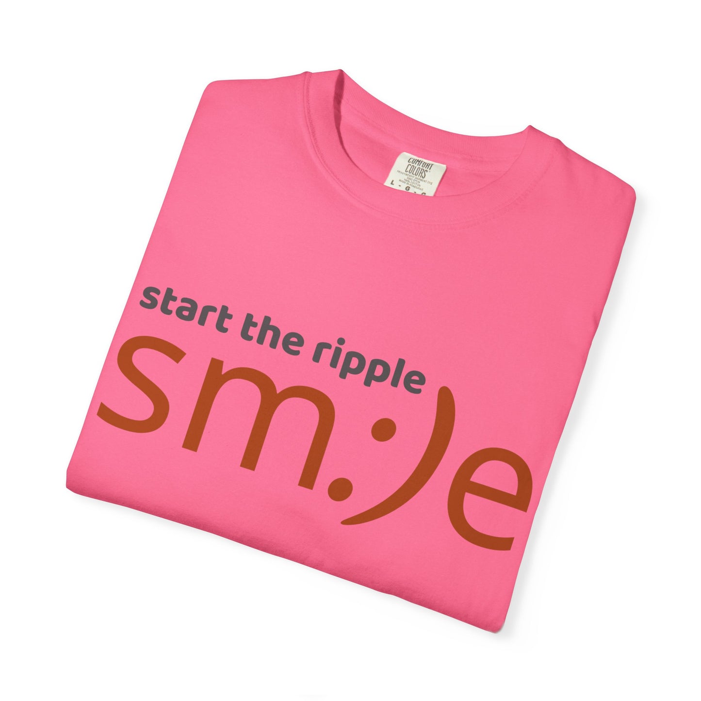 sm:)e Start the Ripple Garment-Dyed Tee | Premium Change-Maker Streetwear | Unisex Statement Shirt