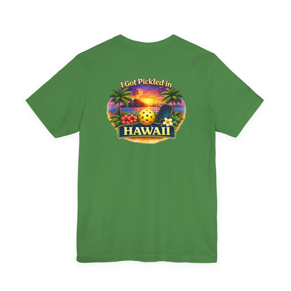 Hawaii Sunset Pickleball Tee | Tropical Beach Graphic T-Shirt