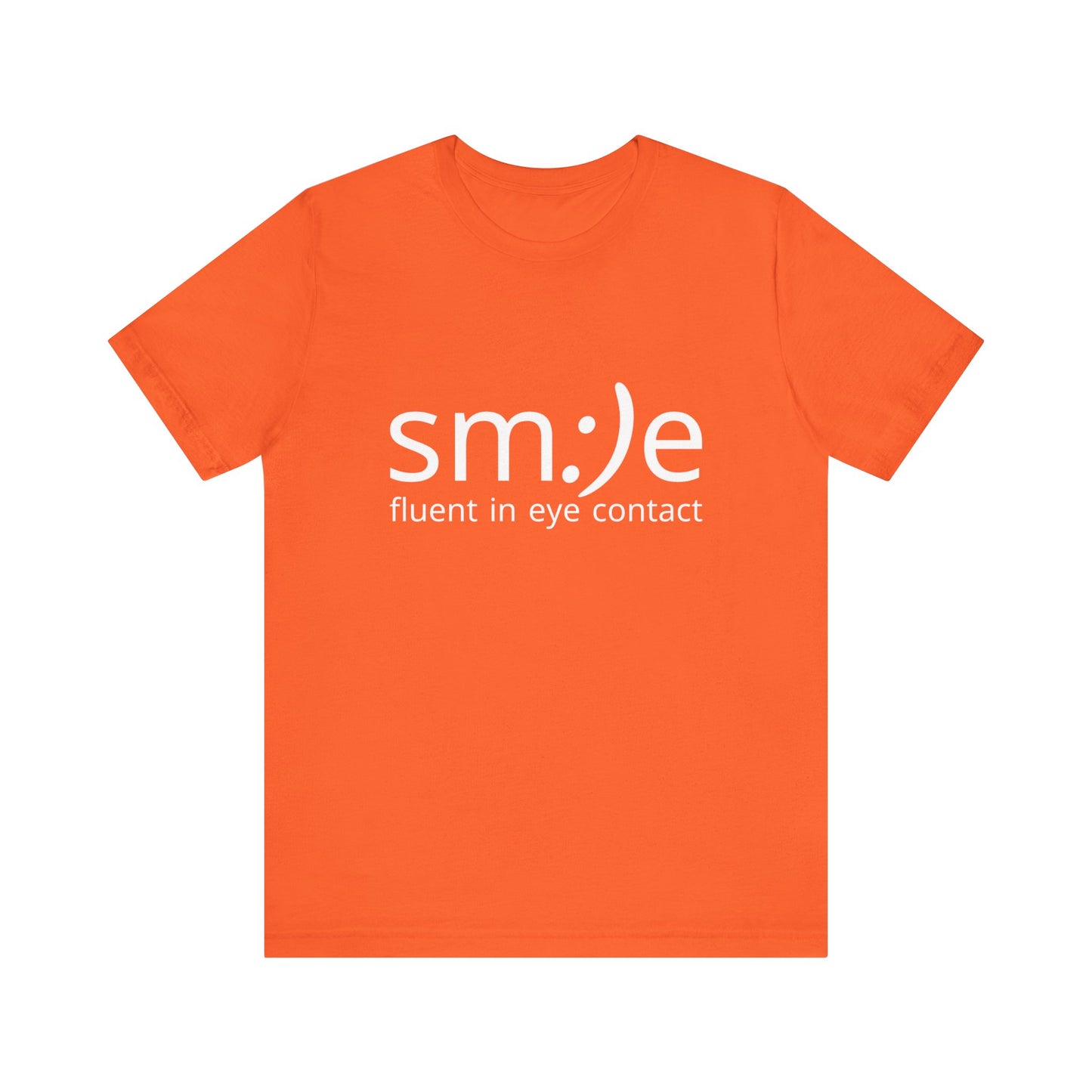 sm:)e Fluent in Eye Contact Tee | Social Confidence Streetwear | Funny Motivational Graphic Shirt