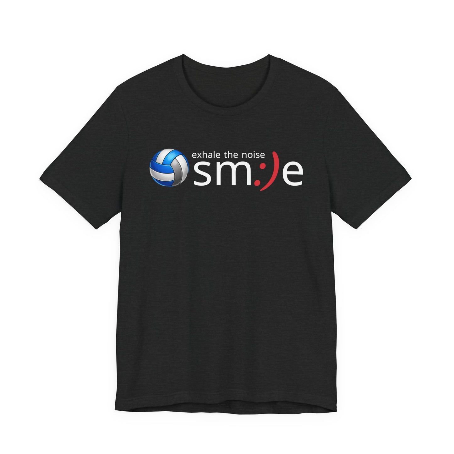 Exhale the Noise sm:)e Volleyball Shirt - Minimalist Tee