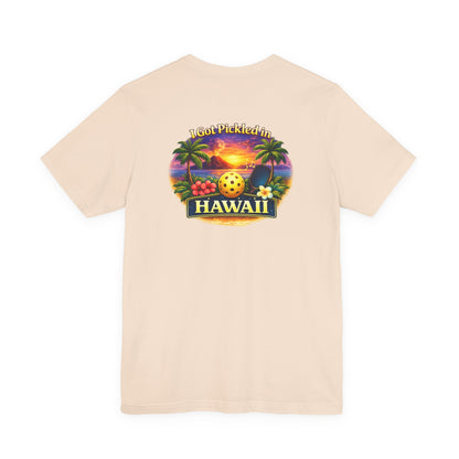 Hawaii Sunset Pickleball Tee | Tropical Beach Graphic T-Shirt