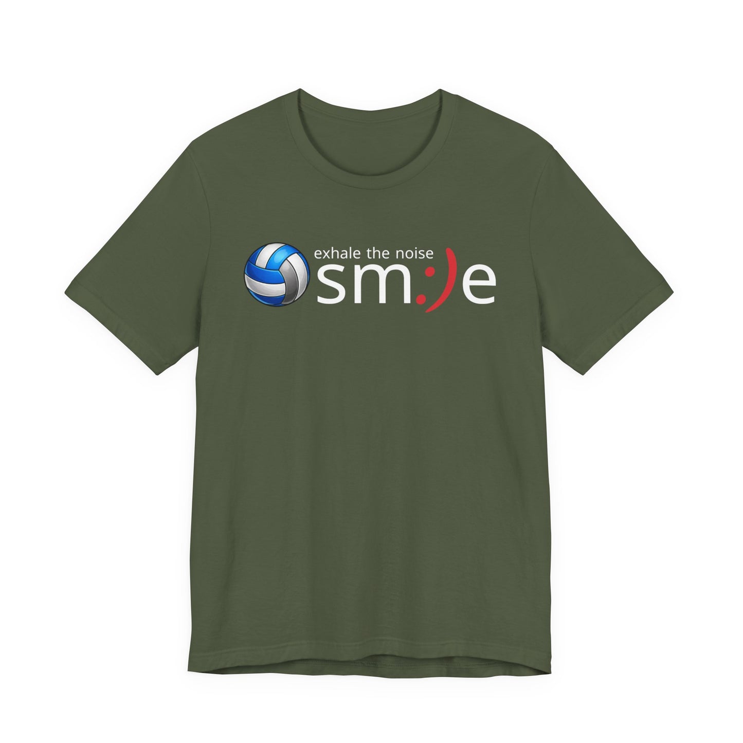 Exhale the Noise sm:)e Volleyball Shirt - Minimalist Tee