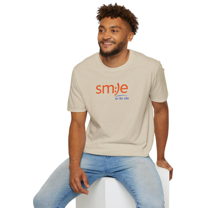 sm:)le Be the Vibe Softstyle Tee - Positive Energy Streetwear, Confidence Booster, Unisex Graphic Shirt