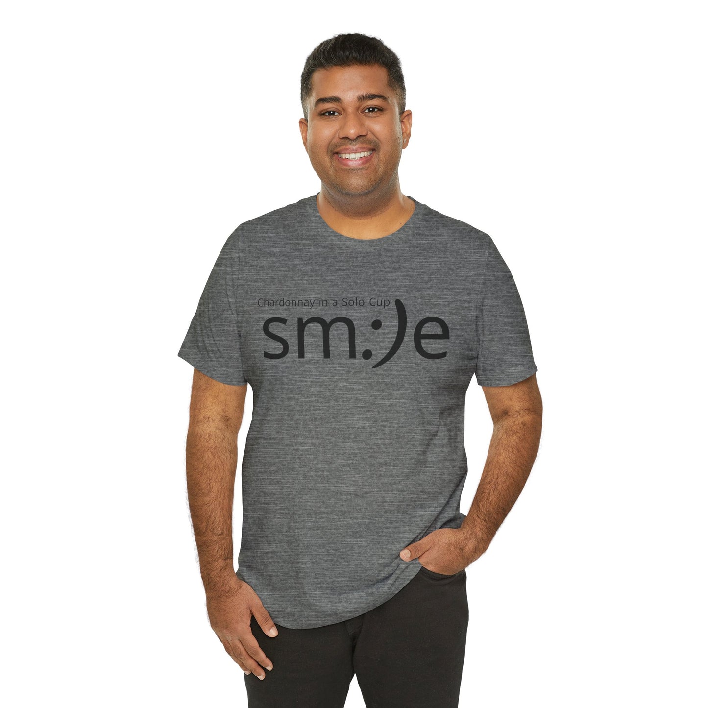 sm:)e Chardonnay in a Solo Cup T-Shirt | Funny Wine Statement Tee | Unisex Streetwear