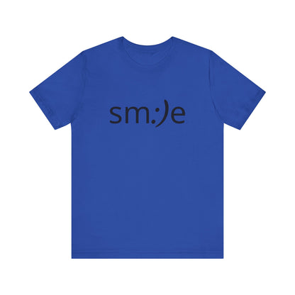 sm:)e Smile Face Logo Tee | Happy Confidence Streetwear | Funny Everyday Unisex Shirt