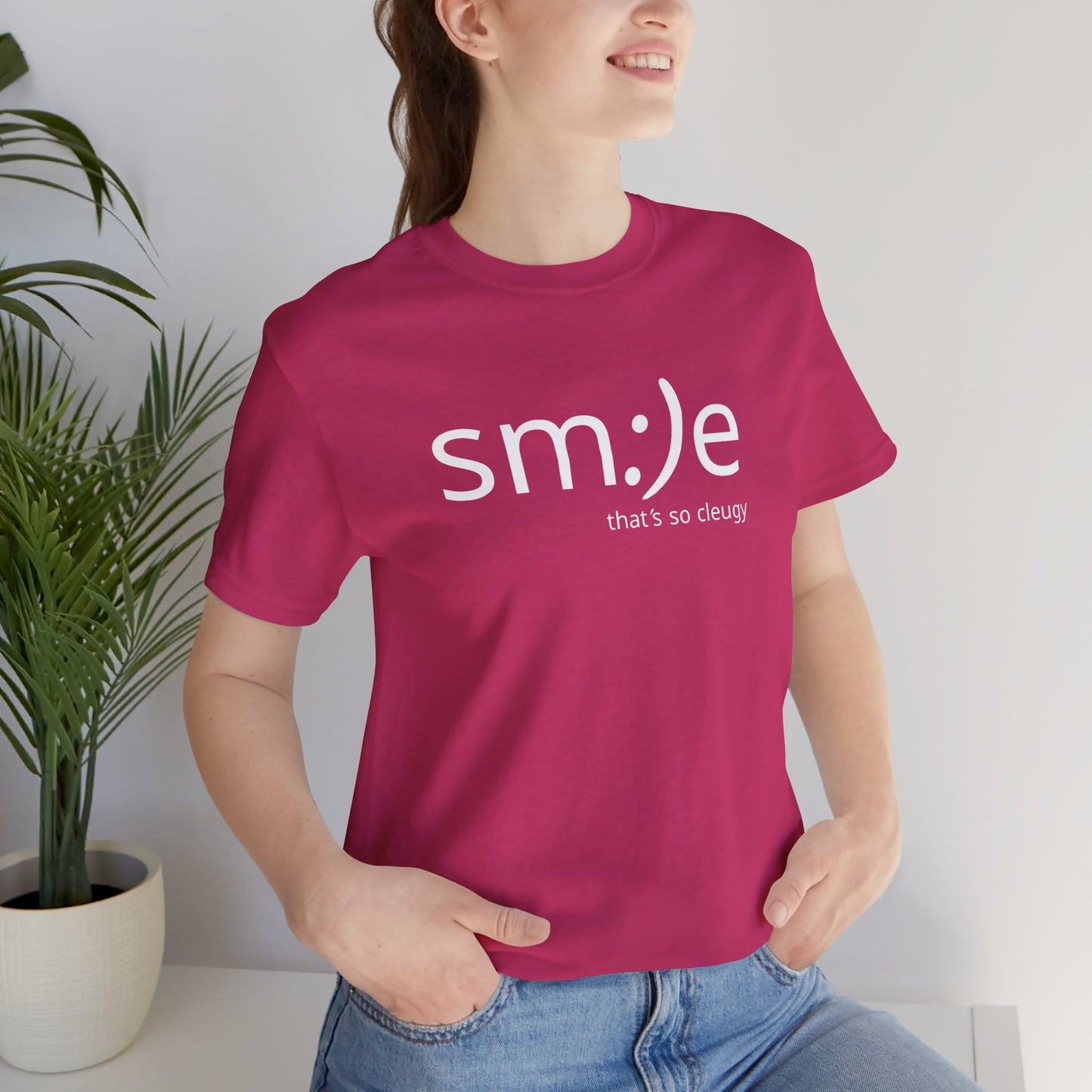 sm:)e That's So Cleugy Playful Tee - Orange Graphic Statement Shirt for Confident Vibes