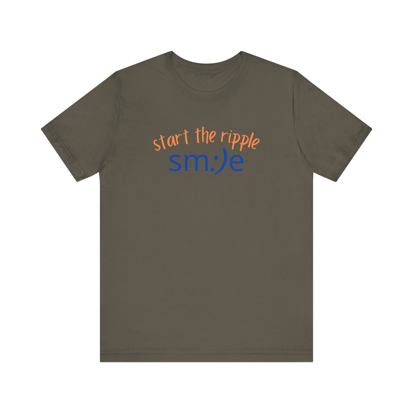 sm:)e Start the Ripple T-Shirt | Inspirational Statement Tee | Unisex Streetwear