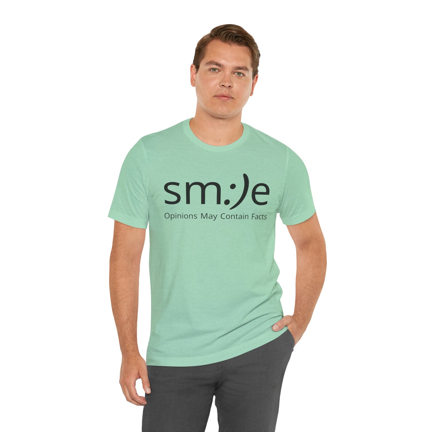 sm:)e Opinions May Contain Facts T-Shirt | Funny Streetwear Graphic Tee