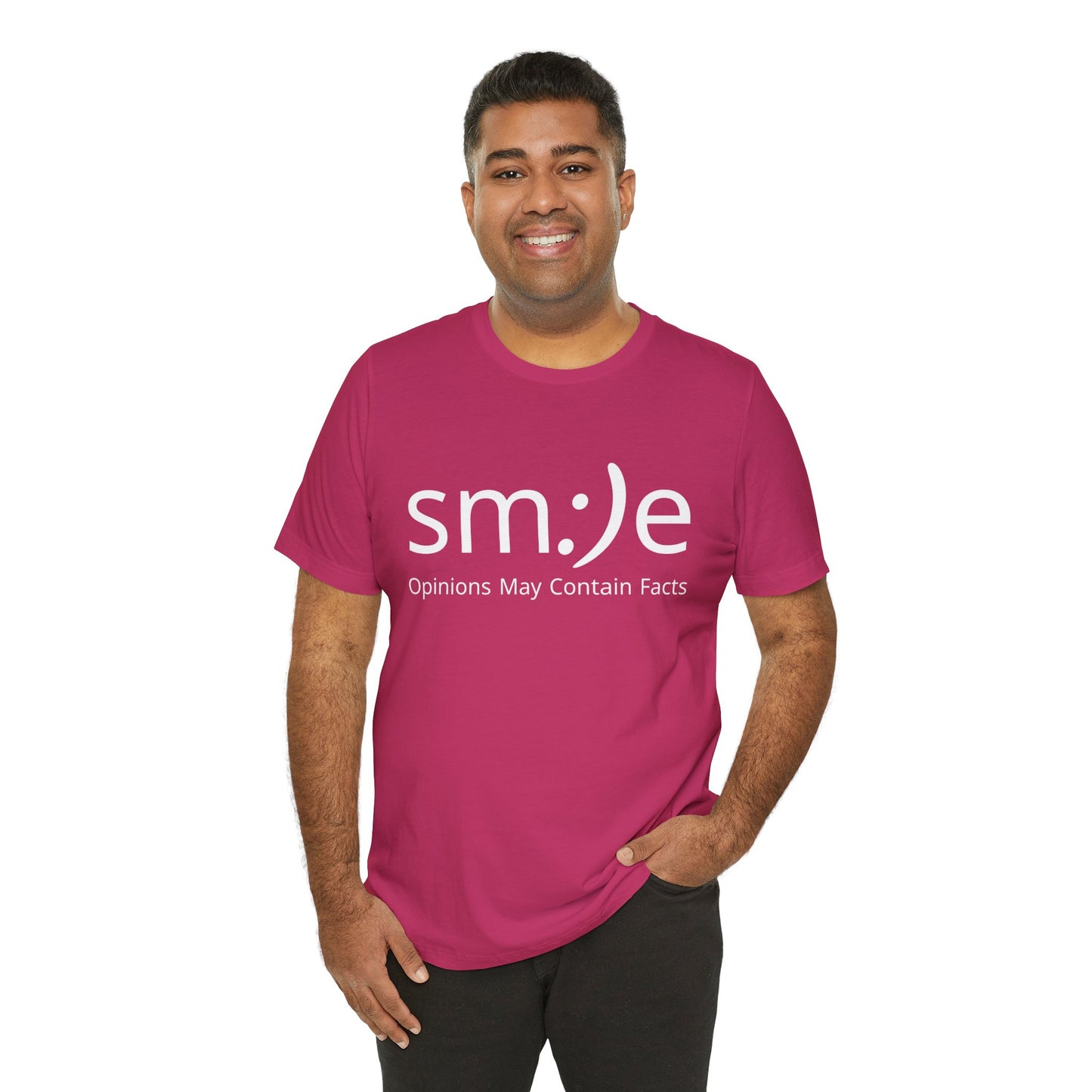 sm:)e Opinions May Contain Facts | Sassy Statement Tee | Unisex Streetwear Graphic Shirt