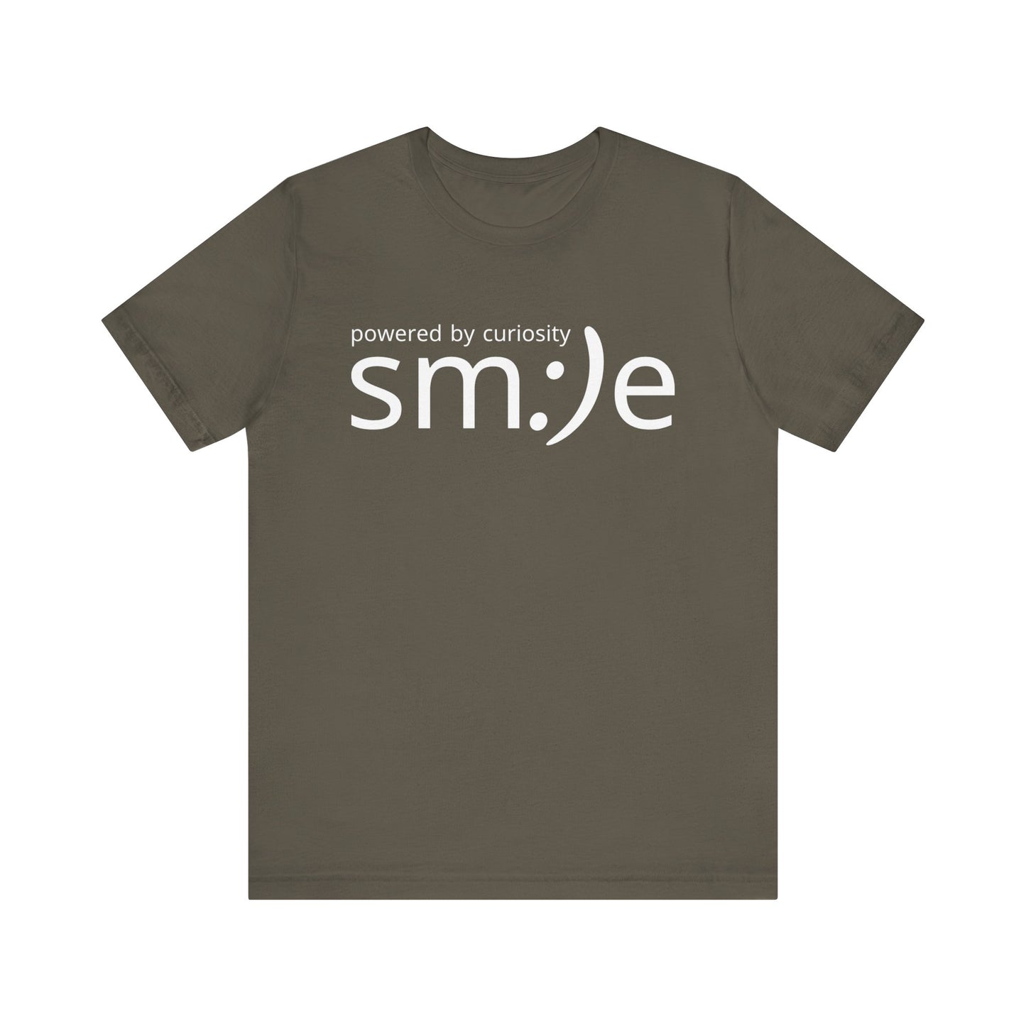 sm:)e Powered by Curiosity Tee | Lifelong Learner Streetwear | Every Age is a Student Shirt