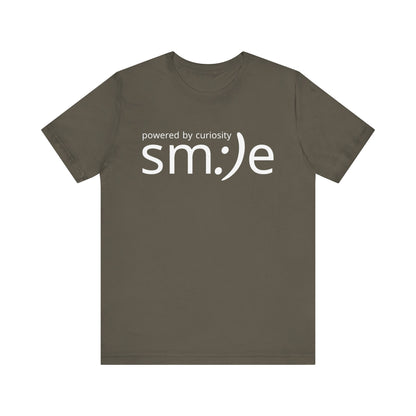 sm:)e Powered by Curiosity Tee | Lifelong Learner Streetwear | Every Age is a Student Shirt