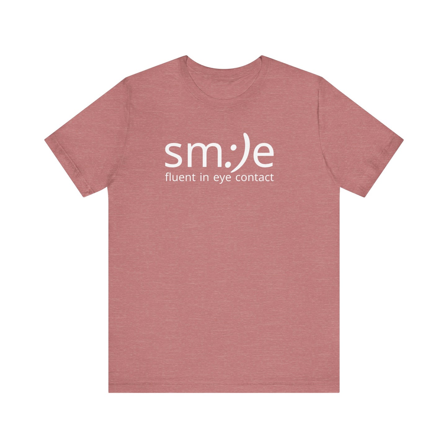 sm:)e Fluent in Eye Contact T-Shirt | Confidence Statement Tee | Unisex Streetwear