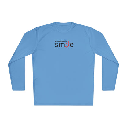 Smile Long-Sleeve Tee — "Exhale the Noise" | Sport-Tek ST350LS Moisture-Wicking Shirt