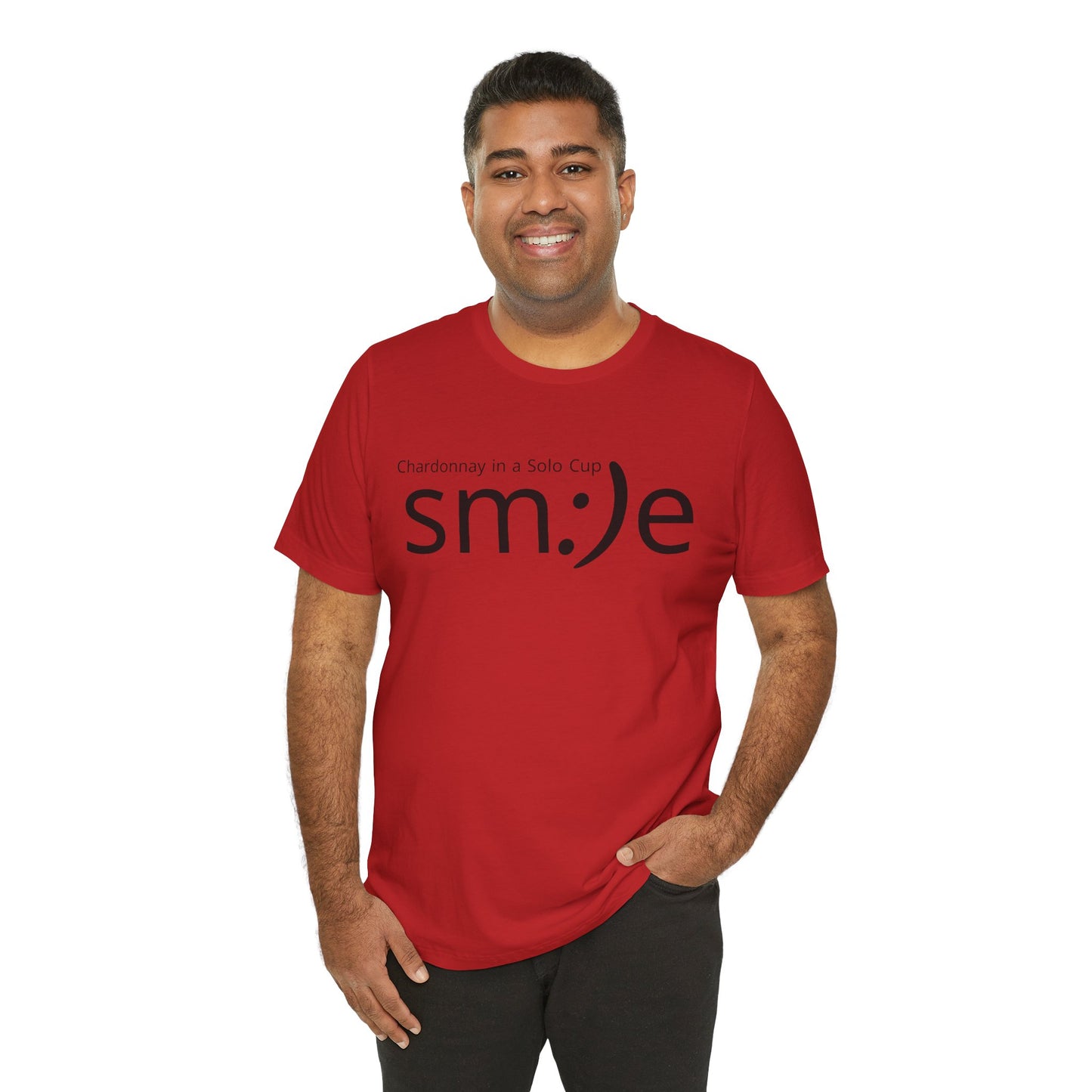 sm:)e Chardonnay in a Solo Cup T-Shirt | Funny Wine Statement Tee | Unisex Streetwear