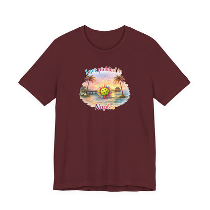 "I Got Pickled in Naples" Pickleball Tee — Funny Florida Vacation Shirt & Souvenir Gift
