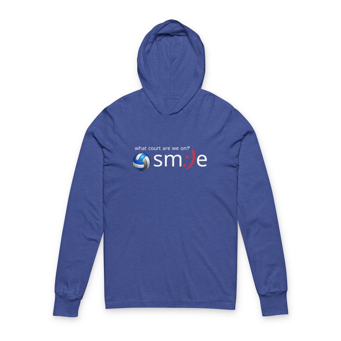 What Court Are We On? sm:)e Volleyball Hoodie - Tournament Confusion Tee