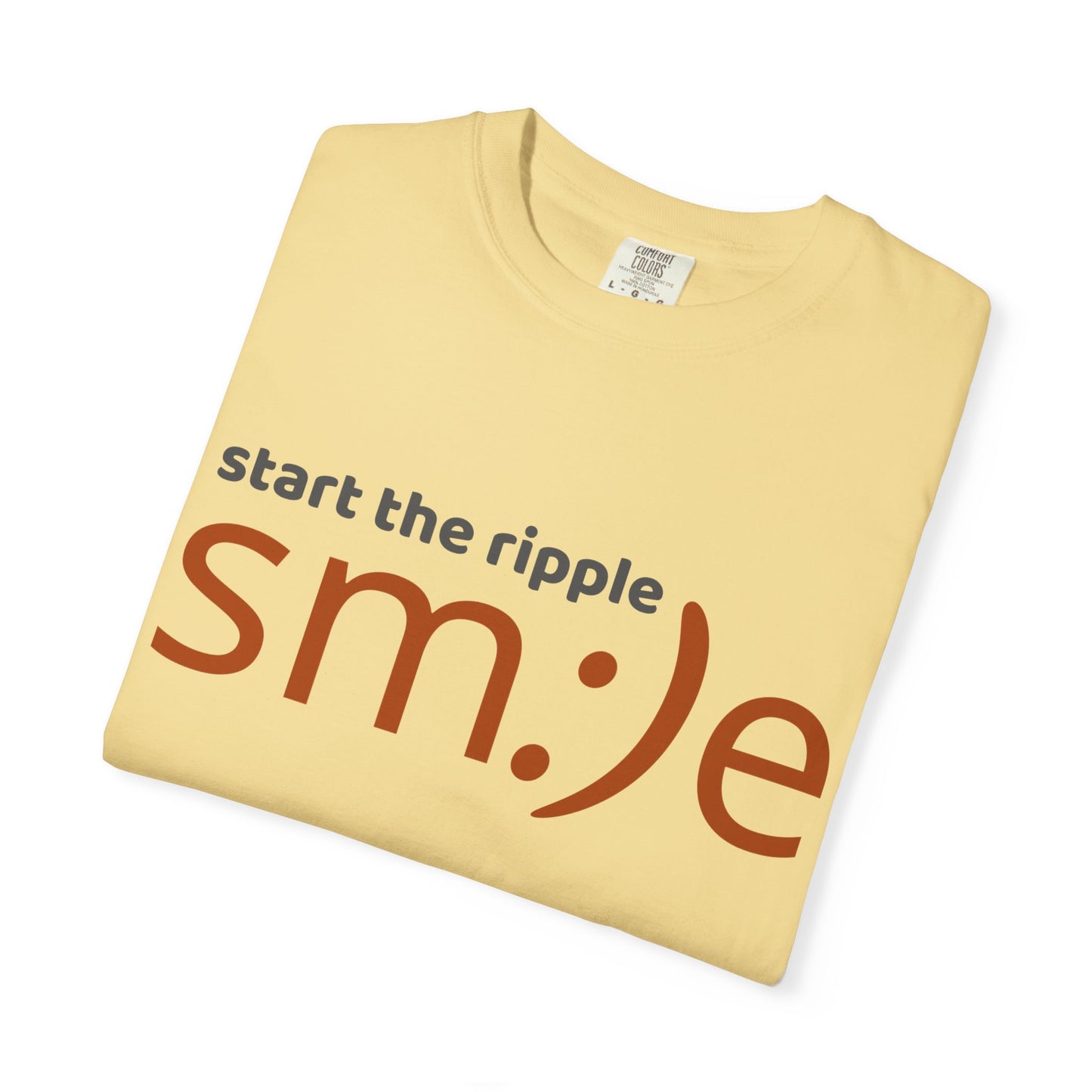 sm:)e Start the Ripple Garment-Dyed Tee | Premium Change-Maker Streetwear | Unisex Statement Shirt