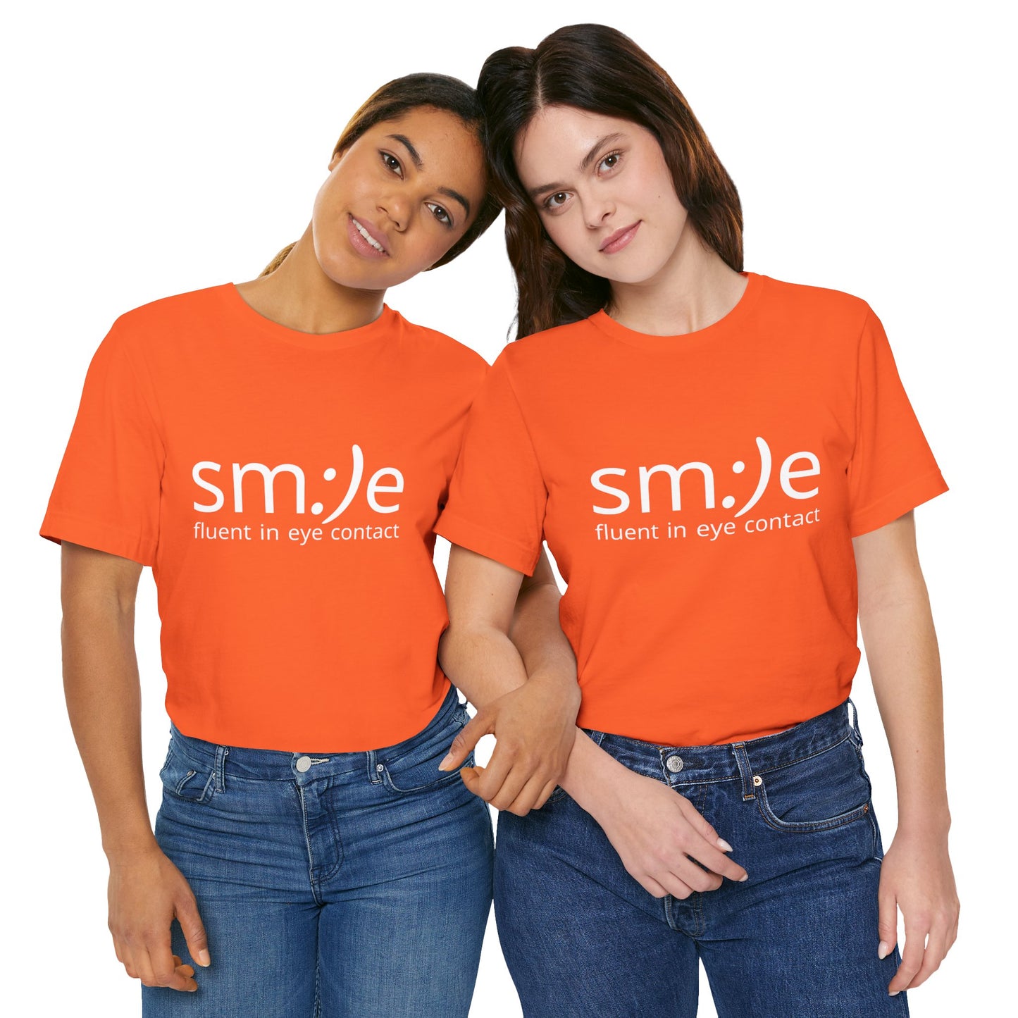 sm:)e Fluent in Eye Contact Tee | Social Confidence Streetwear | Funny Motivational Graphic Shirt