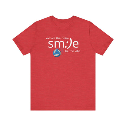 sm:)e Exhale the Noise Volleyball Tee | Athletic Mindful Streetwear | Positive Vibe Court Confidence