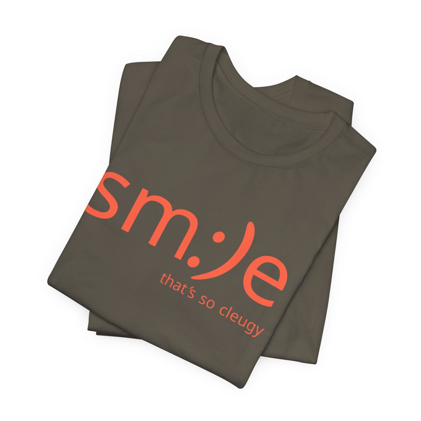 sm:)e That's So Cleugy Smile Tee | Fun Trendy Streetwear | Cute Summer Jersey Shirt