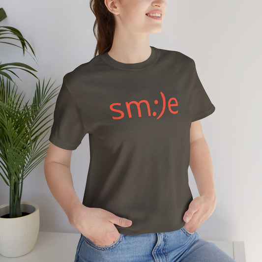 sm:)e Smile T-Shirt | Positive Vibes Streetwear | Unisex Summer Statement Gift