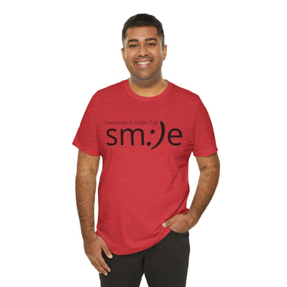 Chardonnay in a Solo Cup | sm:)e Funny Wine Statement Tee