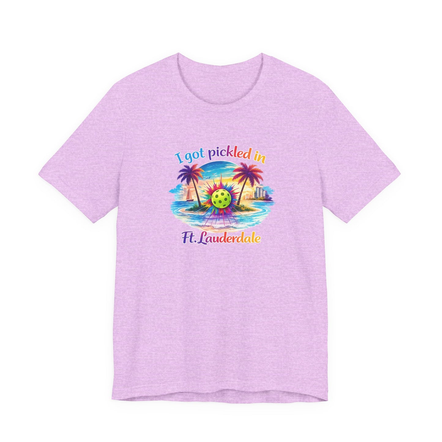 "I Got Pickled in Ft. Lauderdale" Pickleball T-Shirt — Funny Florida Vacation Tee & Souvenir Gift