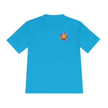 Pickleball Tee — “No 'Sorry's' in Pickleball” Moisture-Wicking Athletic Shirt