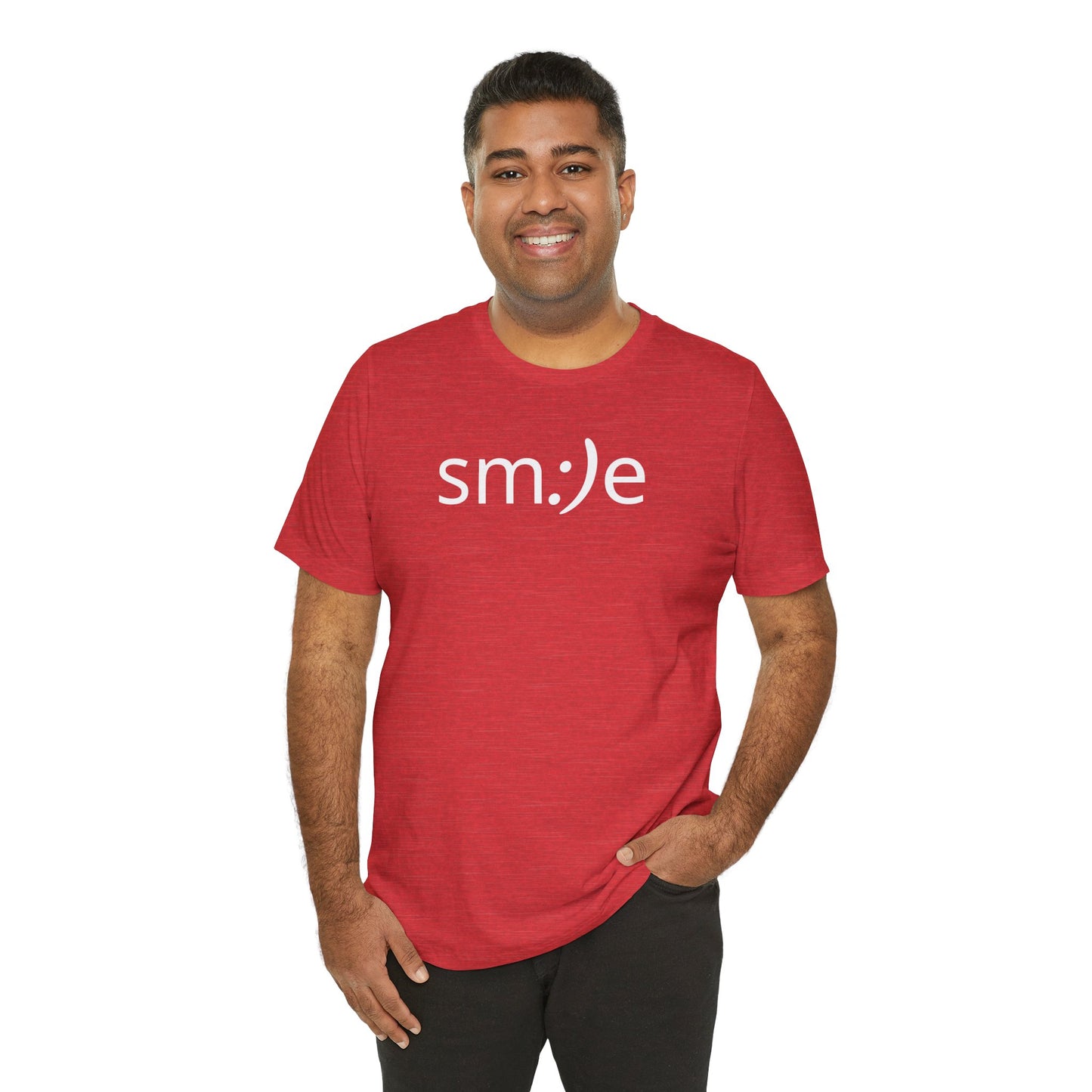sm:)e Smiley Face Jersey Tee | Pure Joy Streetwear | Fun Graphic Unisex Casual Shirt