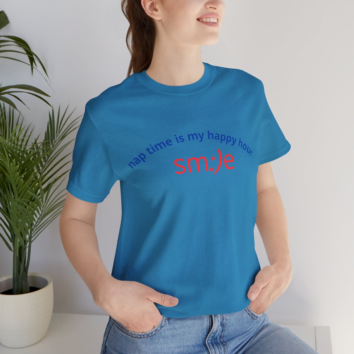 sm:)e Nap Time Is My Happy Hour Tee - Relatable Streetwear, Self-Care Humor, Confidence Booster, Sleep Lover Gift