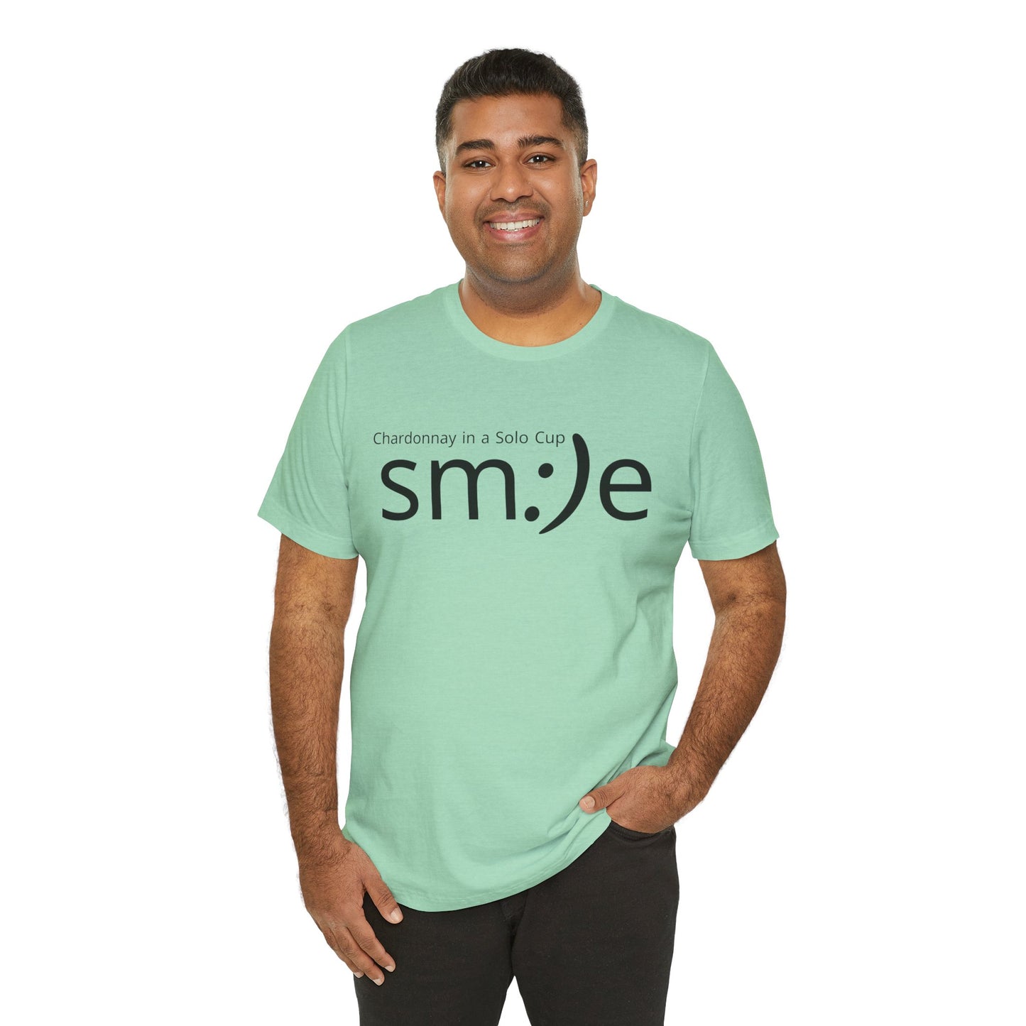 sm:)e Chardonnay in a Solo Cup T-Shirt | Funny Wine Statement Tee | Unisex Streetwear