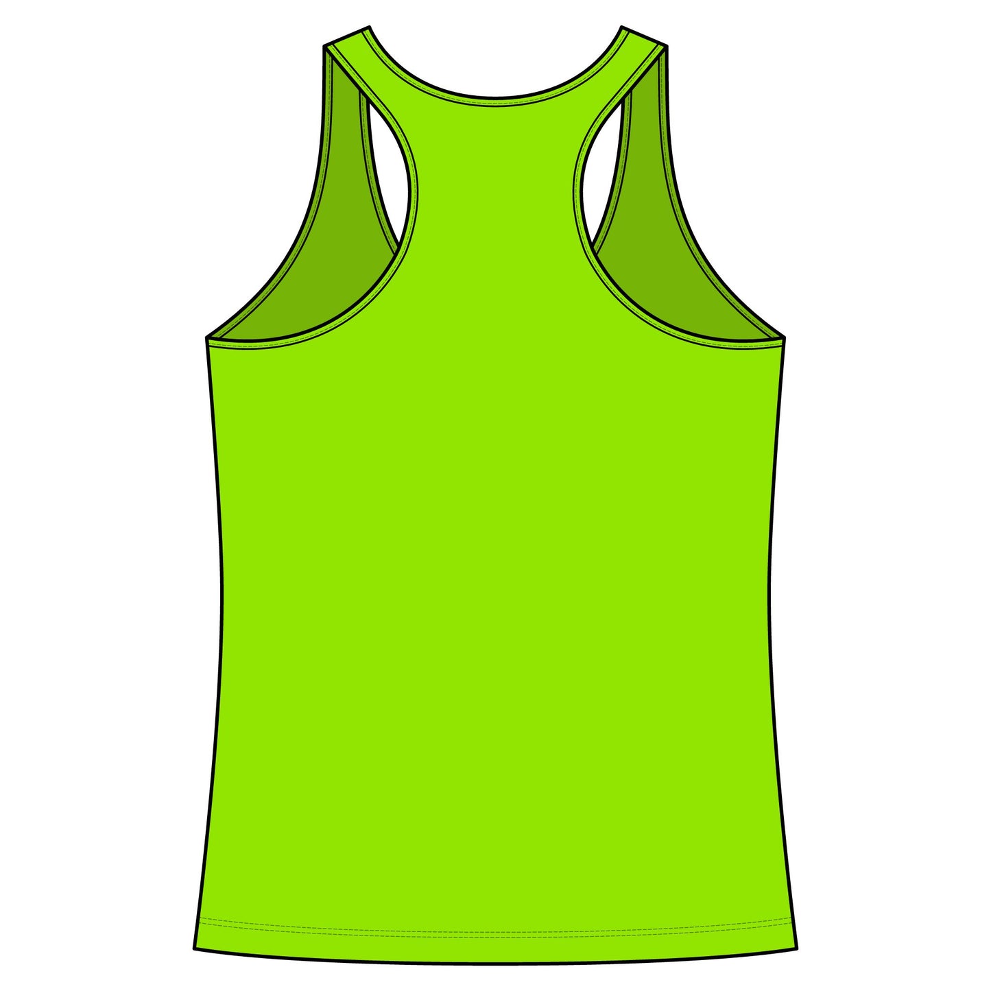 Volleyball Splash Women's Racerback Tank - "The Ball Never Lies"- Moisture wicking