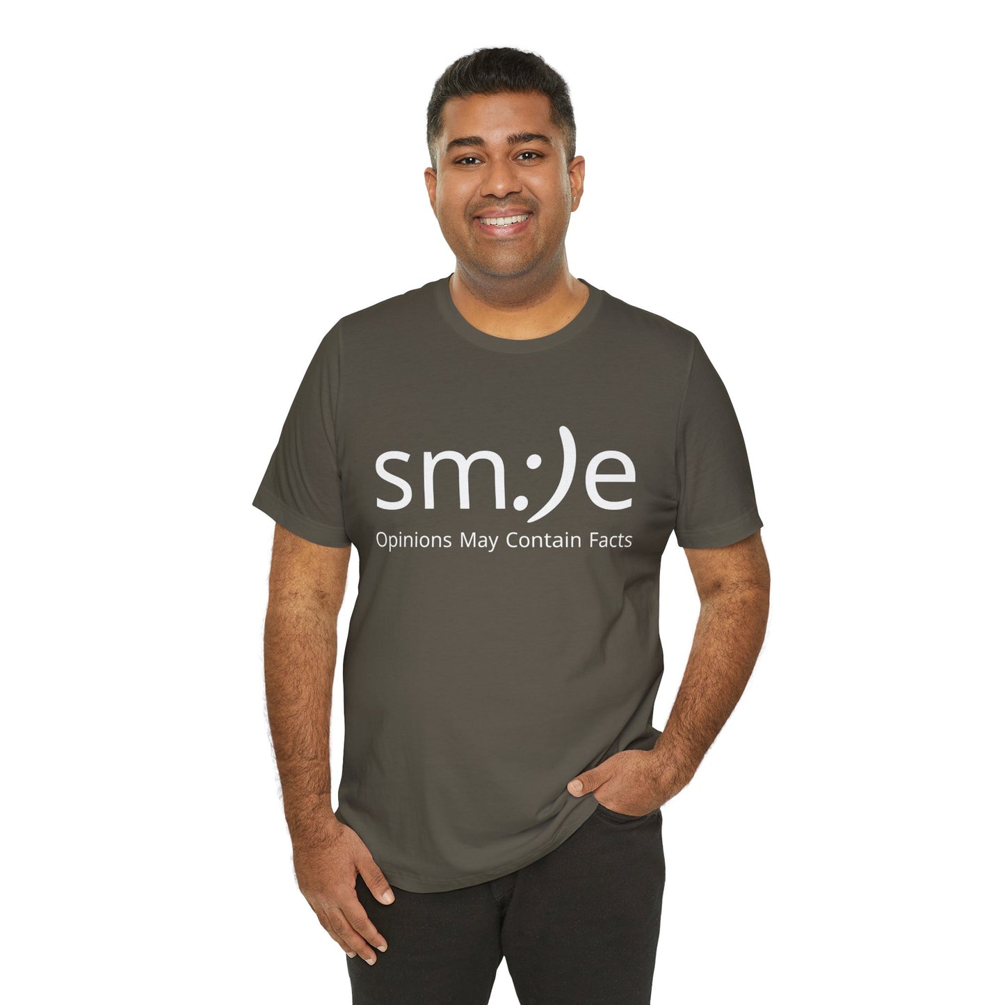 sm:)e Opinions May Contain Facts | Sassy Statement Tee | Unisex Streetwear Graphic Shirt