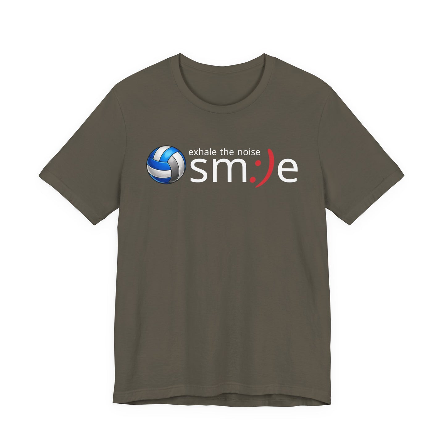 Exhale the Noise sm:)e Volleyball Shirt - Minimalist Tee
