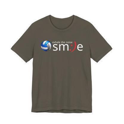 Exhale the Noise sm:)e Volleyball Shirt - Minimalist Tee
