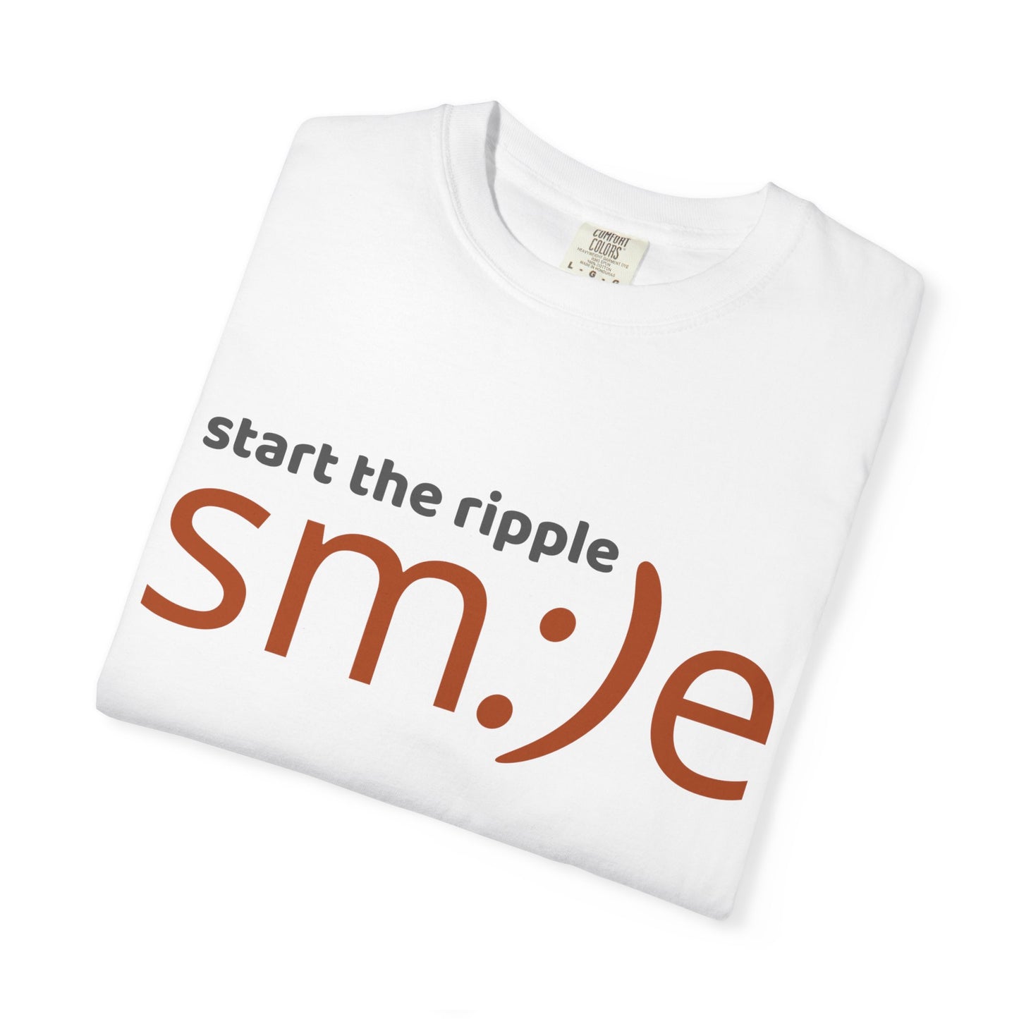 sm:)e Start the Ripple Garment-Dyed Tee | Premium Change-Maker Streetwear | Unisex Statement Shirt