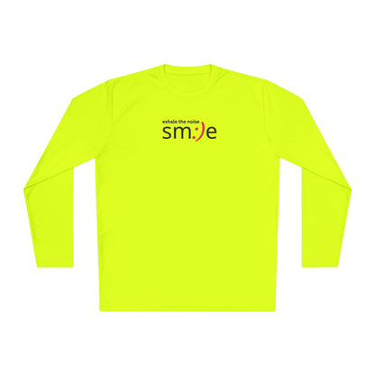 Smile Long-Sleeve Tee — "Exhale the Noise" | Sport-Tek ST350LS Moisture-Wicking Shirt