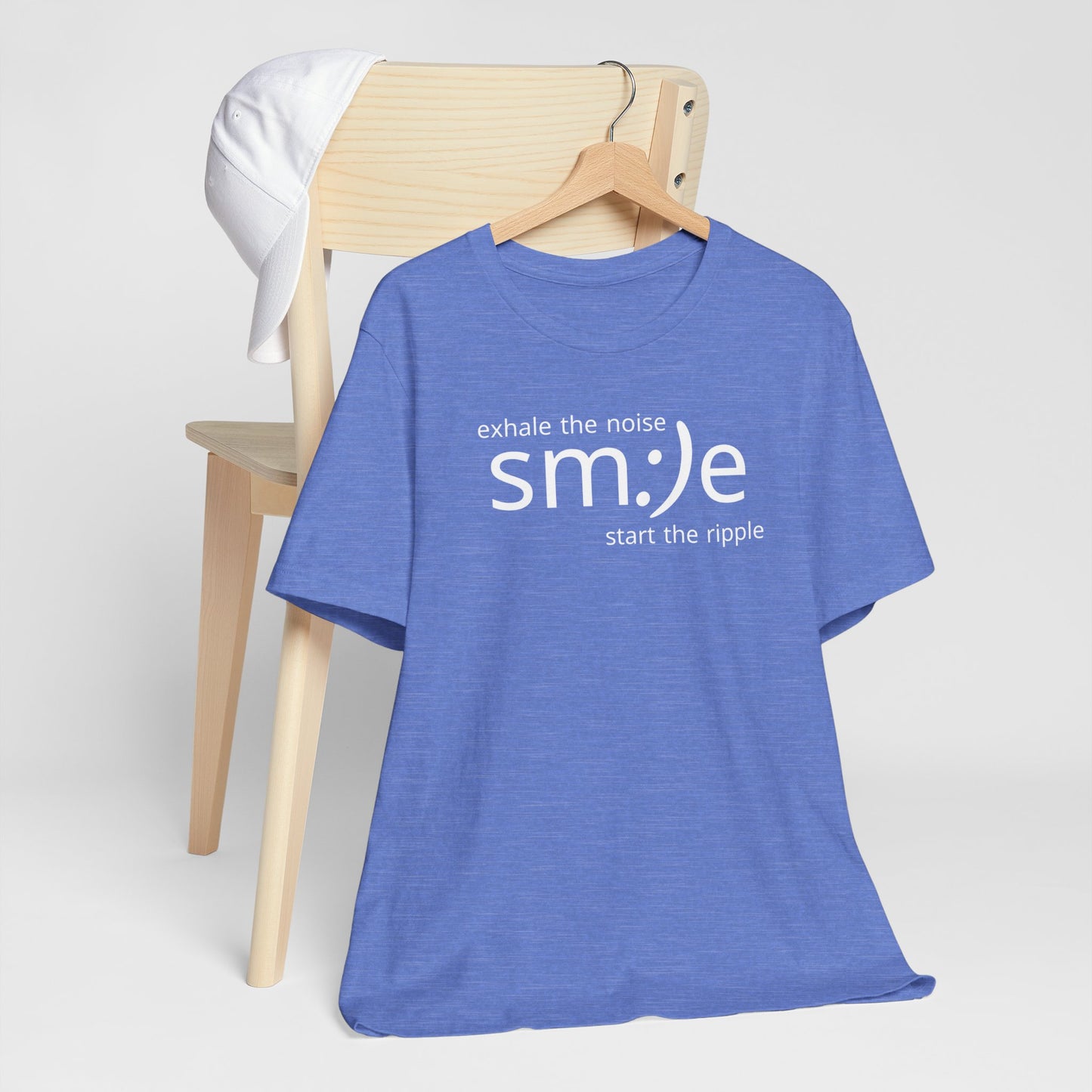 Exhale the Noise sm:)e Be the Ripple | Motivational Streetwear | Lifestyle Statement Tee