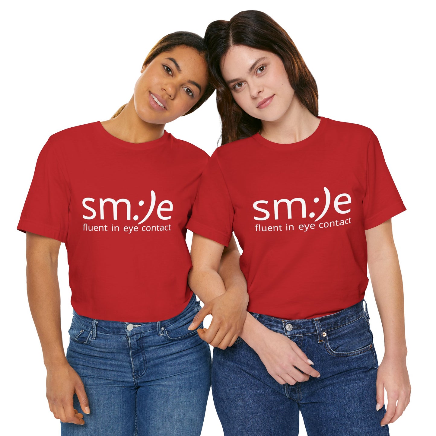 sm:)e Fluent in Eye Contact Tee | Social Confidence Streetwear | Funny Motivational Graphic Shirt