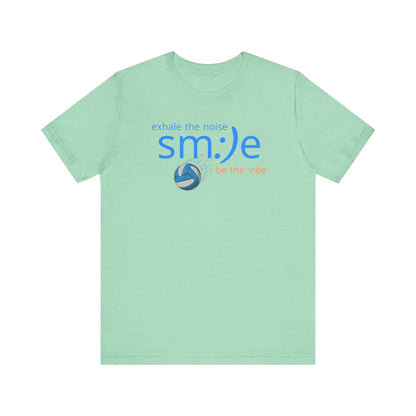 Exhale the Noise sm:)e Be the Vibe Volleyball Tee