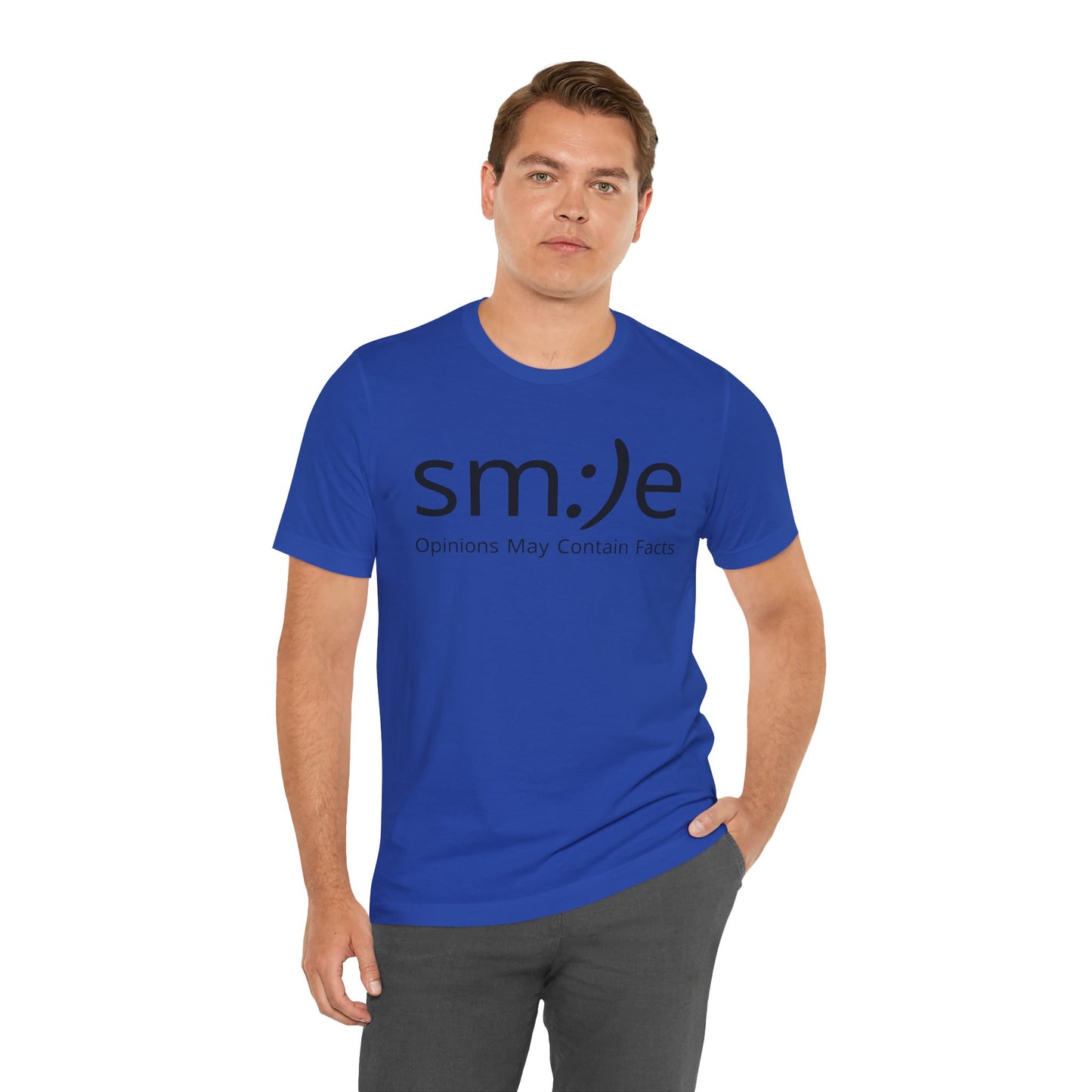 sm:)e Opinions May Contain Facts T-Shirt | Funny Streetwear Graphic Tee