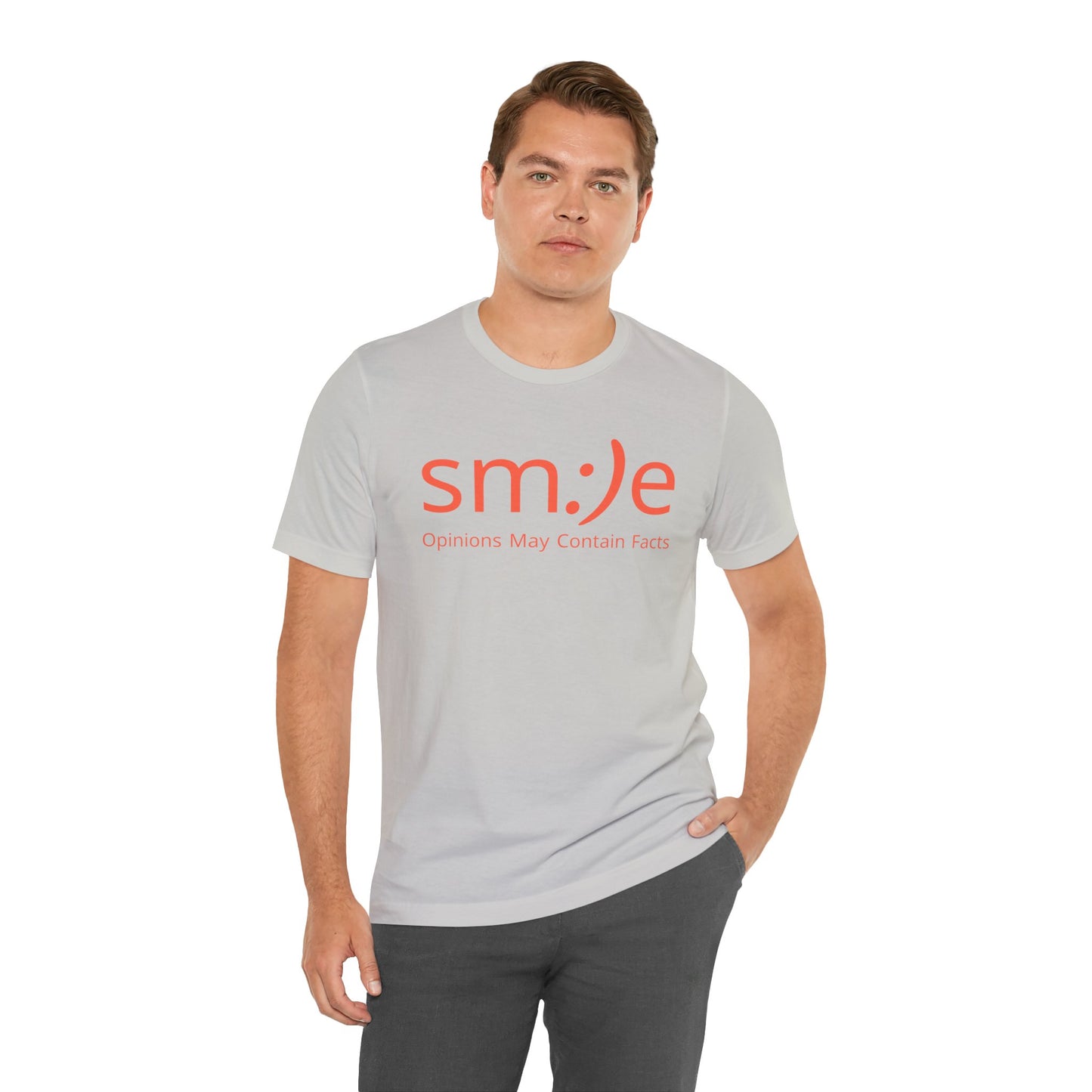 sm:)e Opinions May Contain Facts T-Shirt | Intellectual Sass | Trendy Graphic Tee