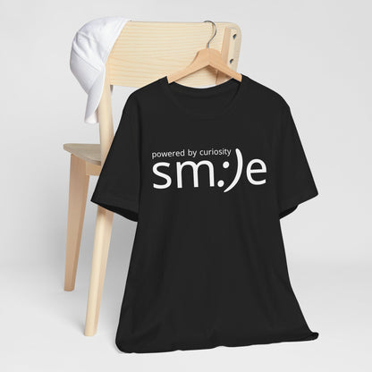 sm:)e Powered by Curiosity Tee | Lifelong Learner Streetwear | Every Age is a Student Shirt
