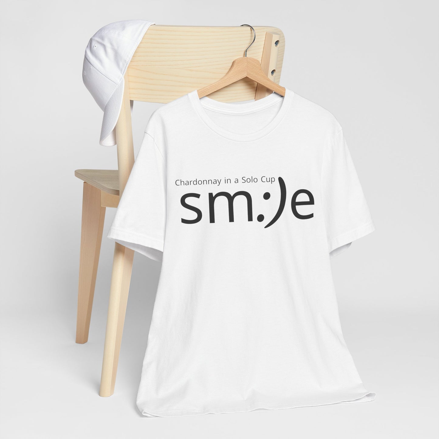 sm:)e Chardonnay in a Solo Cup T-Shirt | Funny Wine Statement Tee | Unisex Streetwear