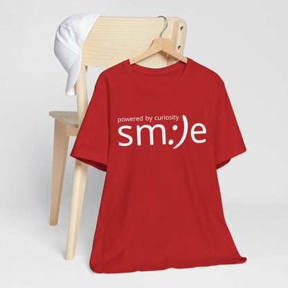 sm:)e Powered by Curiosity Tee | Lifelong Learner Streetwear | Every Age is a Student Shirt