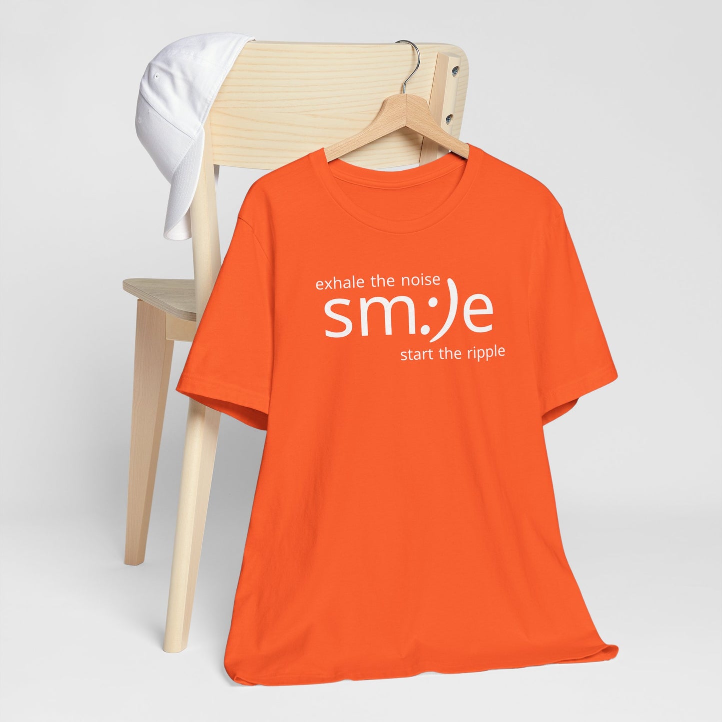 Exhale the Noise sm:)e Be the Ripple | Motivational Streetwear | Lifestyle Statement Tee