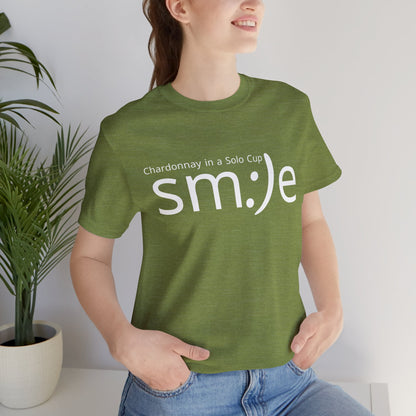 Chardonnay in a Solo Cup T-Shirt | Trendy Statement Tee | sm:)e Confidence Wear
