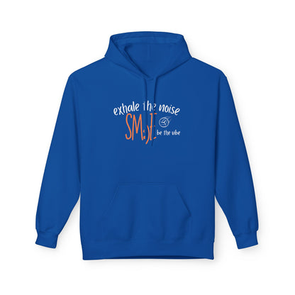Exhale the Noise sm:)e Be the Vibe Volleyball Hoodie - Mindful Streetwear, Court Confidence, Relaxed Vibes Fleece